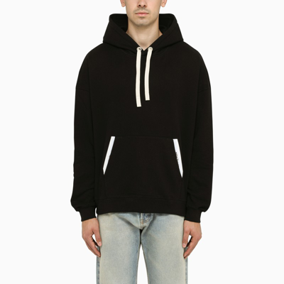 Shop Palm Angels | Black Hoodie Withe Pockets