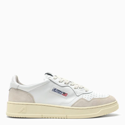 Shop Autry | White Leather Medalist Low-top Sneakers