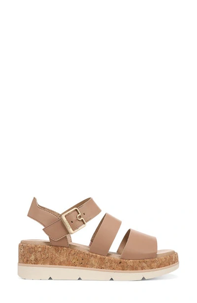 Shop Dr. Scholl's Once Twice Platform Sandal In Tawny Birch