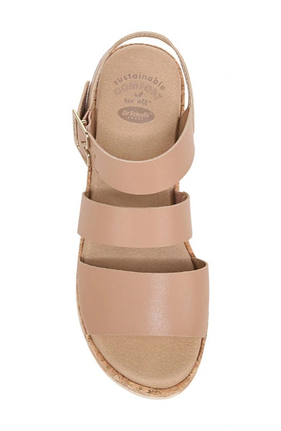 Shop Dr. Scholl's Once Twice Platform Sandal In Tawny Birch