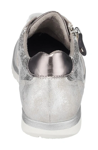 Shop Good Choice New York Palmer Zip Lace-up Low Top Sneaker In Silver
