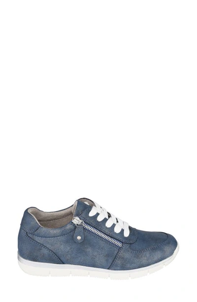 Shop Good Choice New York Palmer Zip Lace-up Low Top Sneaker In Navy