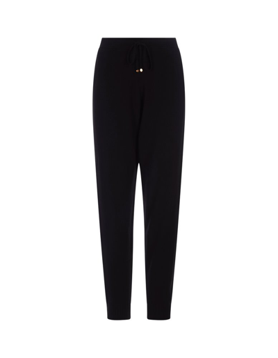 Shop Stella Mccartney Straight Leg Drawstring Pants In Black