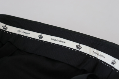 Shop Dolce & Gabbana Black Striped Men Trousers Cotton Men's Pants