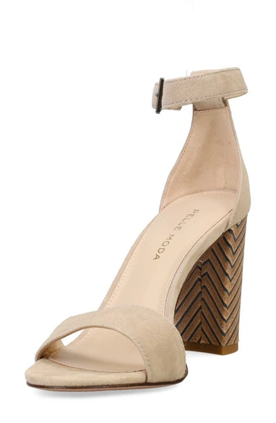 Shop Pelle Moda Bonnie Ankle Strap Sandal In Mushroom