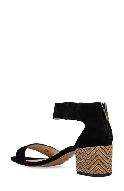 Pelle Moda Ankle Strap Sandal In Black