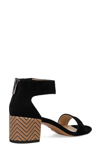Pelle Moda Ankle Strap Sandal In Black