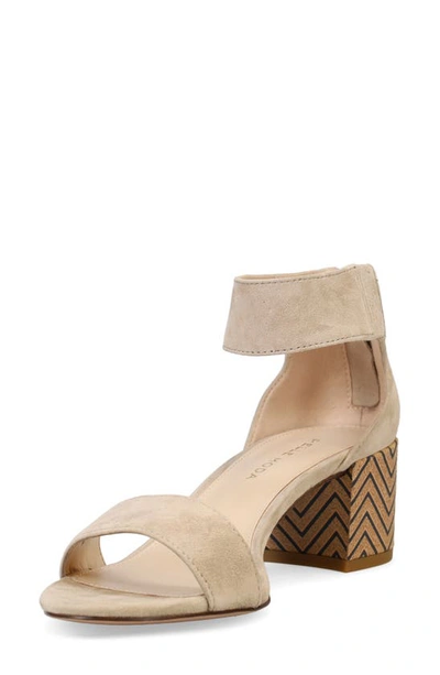 Pelle Moda Ankle Strap Sandal In Mushroom