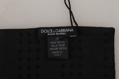 Shop Dolce & Gabbana Dark Blue Fringes Shawl Silk Wool Men's Scarf