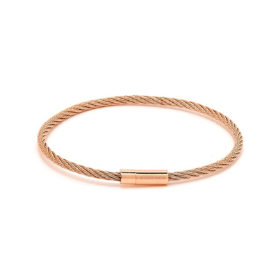 Shop Roderer Giacomo Bracelet - Stainless Steel Cable Rose Gold In Not Applicable