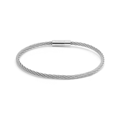 Shop Roderer Giacomo Bracelet - Stainless Steel Cable Silver In Not Applicable