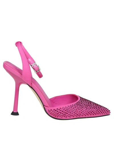 Shop Michael Kors Fabric With Strass Pink Pump