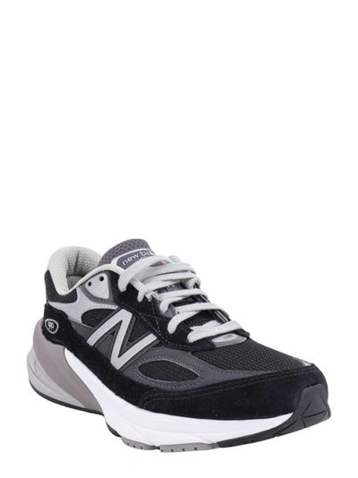 Shop New Balance Nylon And Suede Sneakers In Black