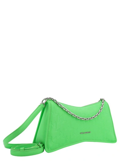 Shop Karl Lagerfeld Green Recycled Material Shoulder Bag