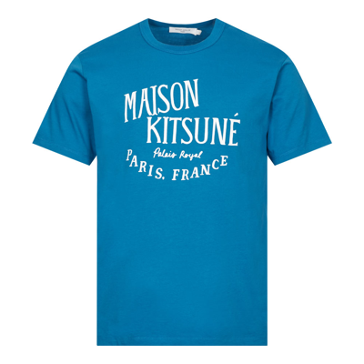 Shop Maison Kitsuné Palais Royal Classic T-shirt In Blue