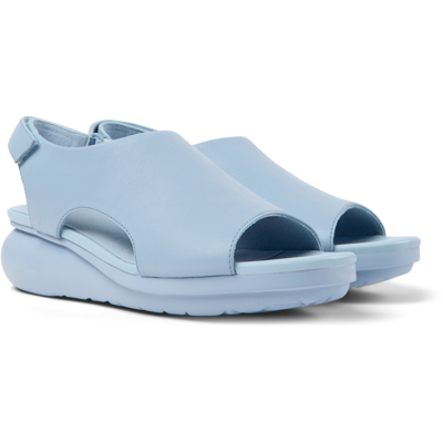 Camper Balloon Wedge Sandal In Blue