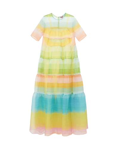 Shop Staud Hyacinth Dress In Multi