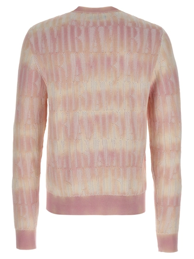 Shop Amiri Repeat Sweater, Cardigans Pink