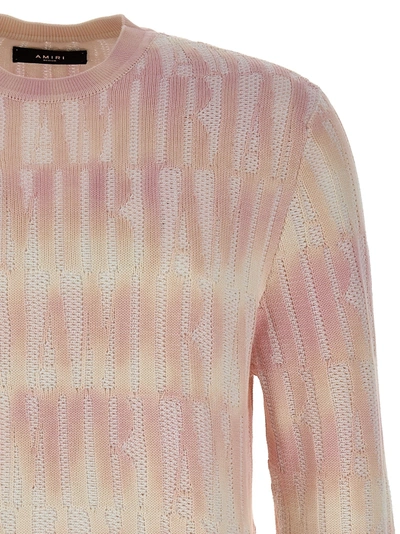 Shop Amiri Repeat Sweater, Cardigans Pink