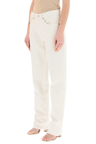 Shop Agolde Lana Straight Mid Rise Jeans