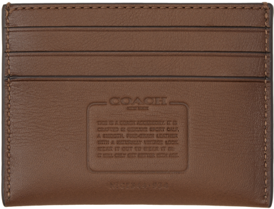 Coach Brown Money Clip Card Holder