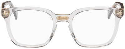 Shop Gucci Transparent Square Glasses In 005 Clear