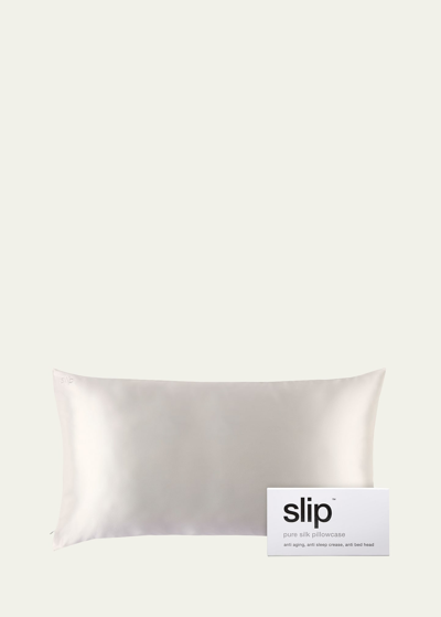 Shop Slip Pure Silk Pillowcase, King In Charcoal