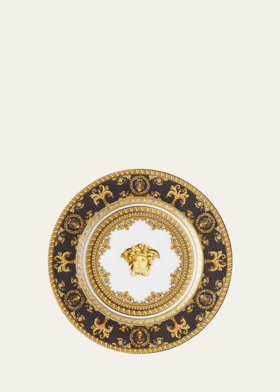 Shop Versace I Love Baroque Bread And Butter Plate In Black/gold