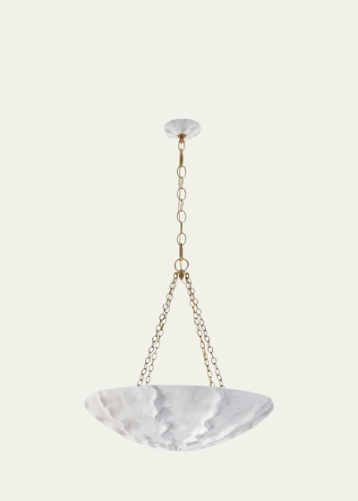 Shop Visual Comfort Signature Benit Medium Sculpted Chandelier By Aerin In White