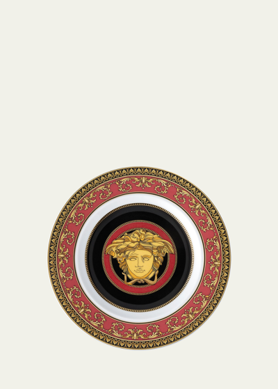 Shop Versace Medusa Bread & Butter Plate In Red