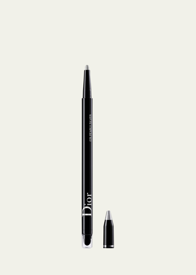 Shop Dior Show 24h Stylo - Waterproof Eyeliner In 076 Pearly Silver