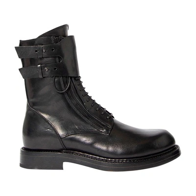 Shop Ann Demeulemeester Jeroom Combat Boots In Black
