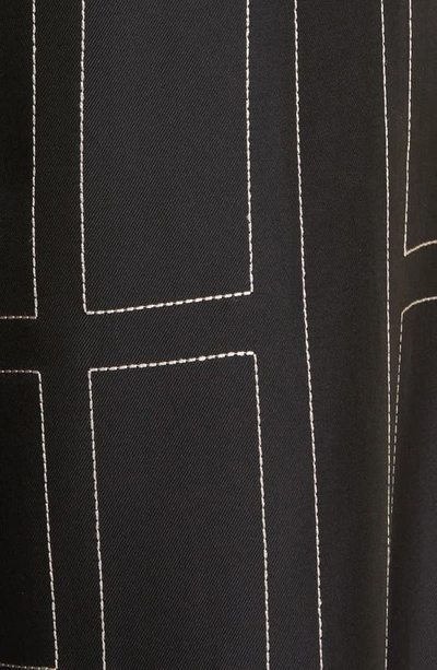 Totême Monogram-embroidered Silk Pajama Pants In Black Monogram