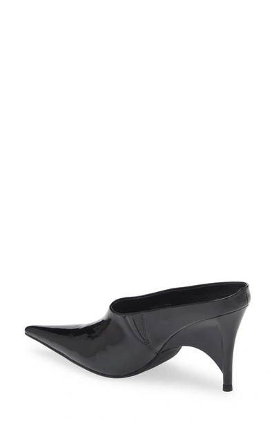 Shop Jeffrey Campbell Vader Pointed Toe Mule In Black Patent