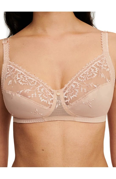 Chantelle Lingerie Every Curve Full Coverage Wireless Bra In Beige Blush-1n