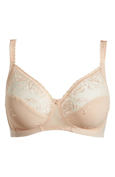 Chantelle Lingerie Every Curve Full Coverage Wireless Bra In Beige Blush-1n