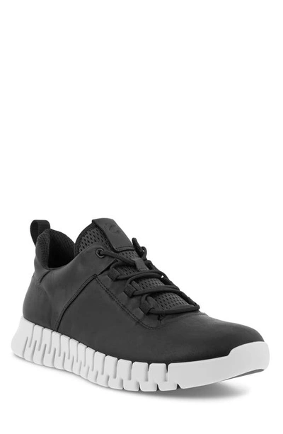 Shop Ecco Gruuv Sneaker In Black/ Black