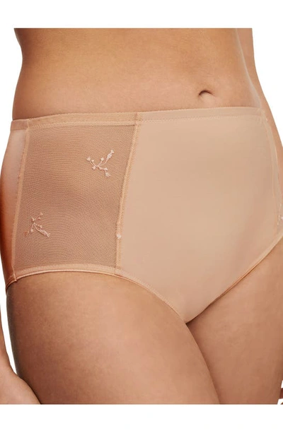 Chantelle Lingerie Every Curve High Waist Briefs In Beige Blush-1n