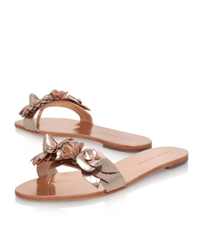 Shop Sophia Webster Lilico Metallic Floral Slides