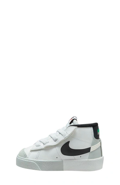Shop Nike Kids' Blazer Mid '77 Se Sneaker In White/ Black/ Light Silver