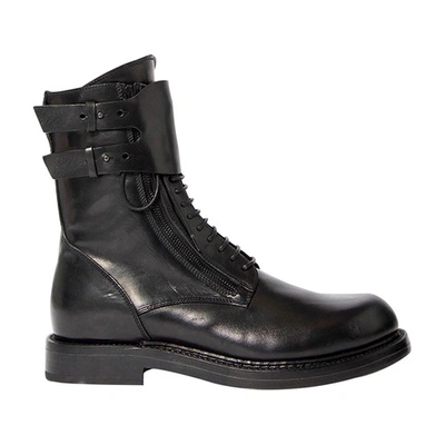 Shop Ann Demeulemeester Jeroom Combat Boots In Black