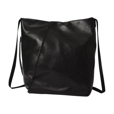 Shop Ann Demeulemeester Romanie Left Side Pocket Bag In Black