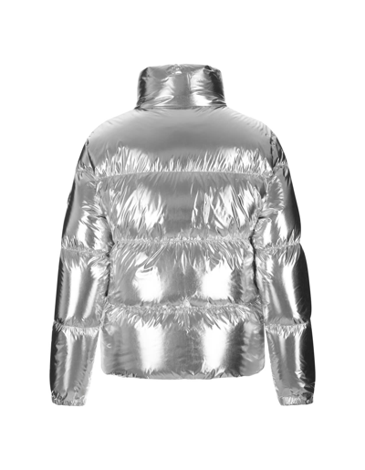 Shop Moncler Silver Meuse Short Down Jacket In Argento