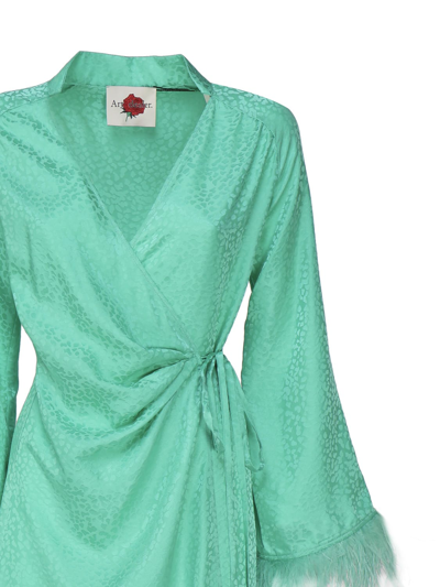 Shop Art Dealer Cordelia Midi Dress In Green