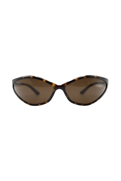 Shop Balenciaga Eyewear Geometric Frame Shaped Sunglasses In Multi