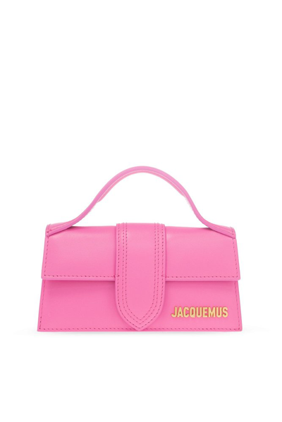 Shop Jacquemus Le Bambino Mini Flap Shoulder Bag In Pink