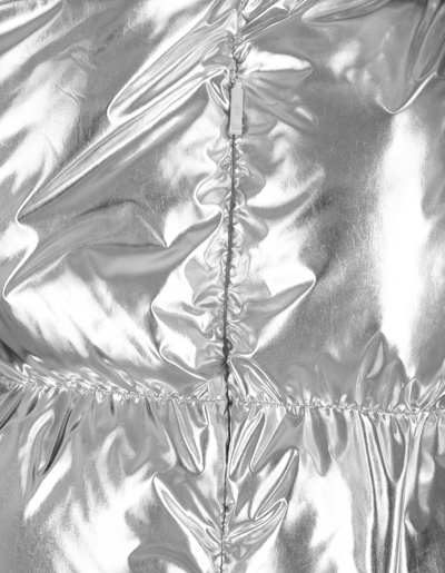 Shop Moncler Coats In Silver