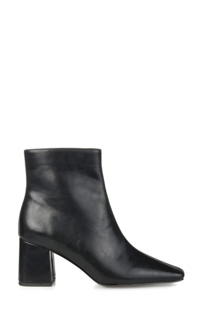 Shop Journee Collection Haylinn Square Toe Bootie In Black