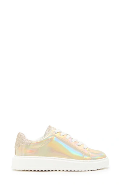 Shop Steve Madden Kids' Charly Sneaker In Gold