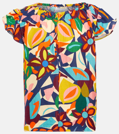 Shop Velvet Teresa Printed Top In Multicoloured